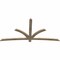 Ekena Millwork Davenport Rough Sawn Timber Gable Bracket, Douglas Fir, 96"W x 48"H x 2"D x 4"F, 12/12 Pitch GBW096X48X0204DAV00RDF - alternate 2